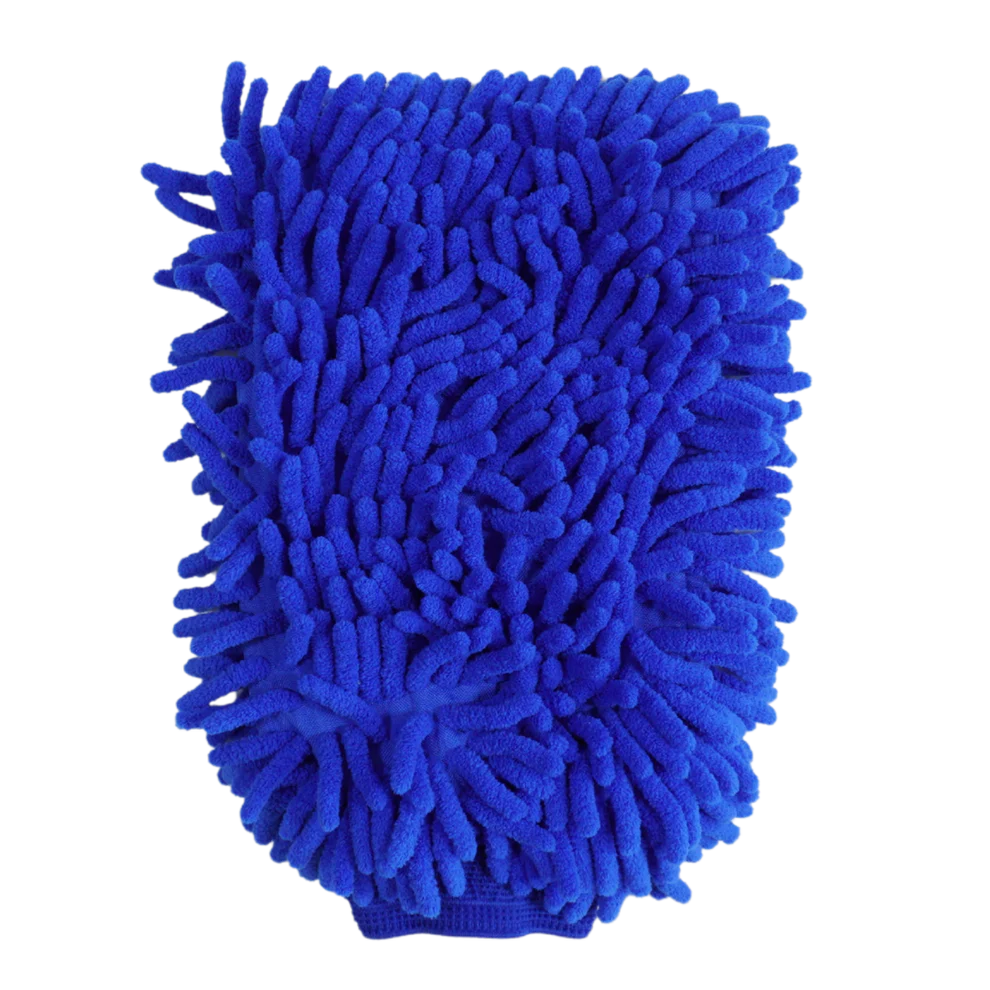 Stergere si uscare - Mănușă Spălare Auto Chenille – Albastru (izolată pe interior)