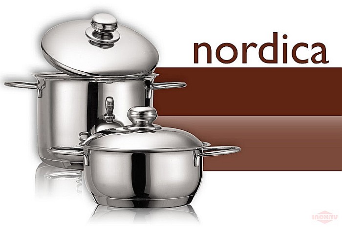 Cratiță NORDICA 20 cm 2.5 l  cu capac din sticla! /LICHIDARE STOC! [4]
