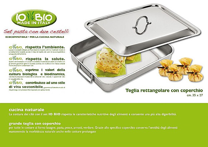 Tavă pentru cuptor, cu capac IOBIO 35x27 [3]