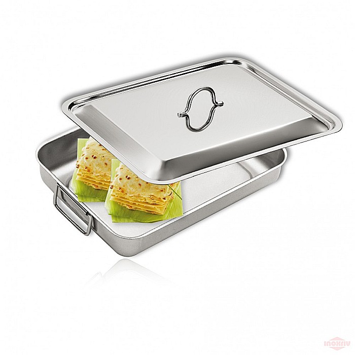 Tavă pentru cuptor, cu capac EatItaly, 40*32*5 cm [4]