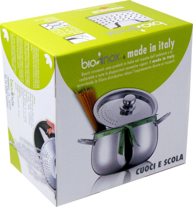 Oală paste cu capac strecurător BioInox 4,5 l [2]