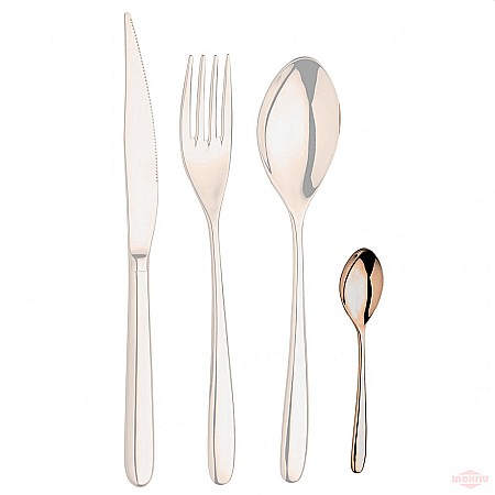 Servirea mesei - Novecento Oro-Rosa lingurita ceai