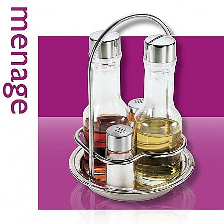 Oliviera 4 sticle, suport inox THEMA [1]