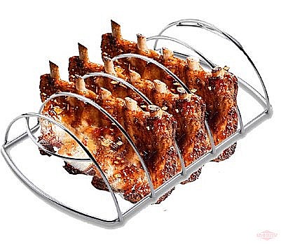 Tava pentru cuptor cu grilaj, inox 36*25*8 cm [2]