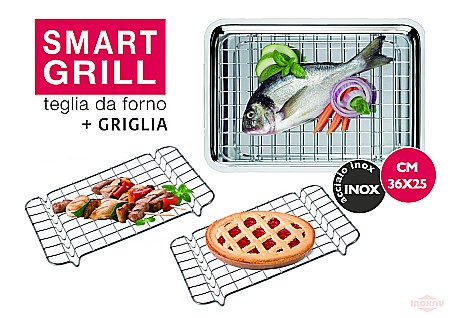 Barbeque, Grill, Camping - Tava de copt Smart, inox 35*25