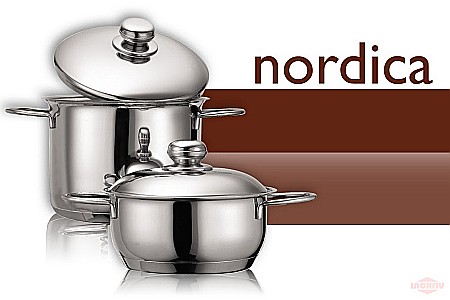 Cratiță NORDICA 20 cm 2.5 l  cu capac din sticla! /LICHIDARE STOC! [3]