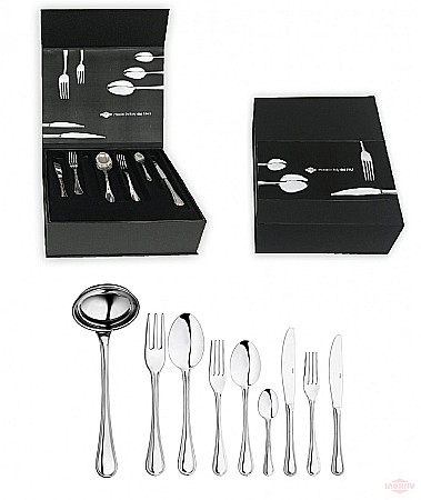 Seturi pentru 12 persoane - Set tacâm RUGIADA 75 piese în cutie lux