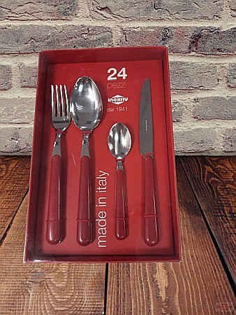 Set tacam Cinzia 24 ps. rosu [2]