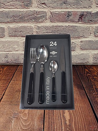 Set tacam Cinzia 24 ps. negru [2]