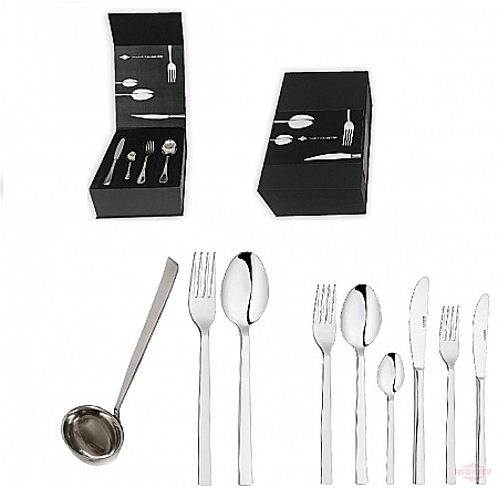 Seturi pentru 12 persoane - Set tacâm GINEVRA 75 piese în cutie lux