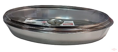 Smart vas oval inox cu capac 40*29 cm [2]