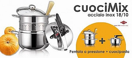 CuociMix set oala sub presiune 5lt+vas pentru paste [1]