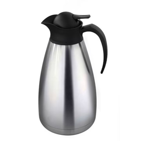 Termosuri & Canite din inox - Termos Catering din inox 2 lt, perete dublu, capac cu sistem de apasare
