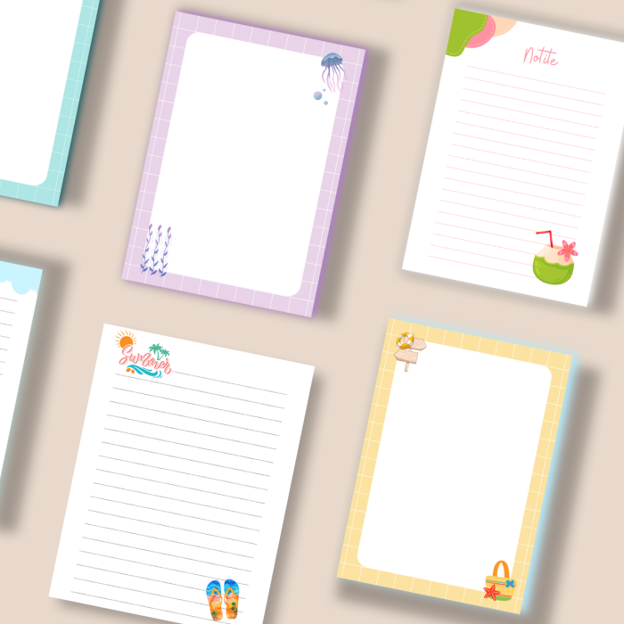 Set 8 Bloc de Notițe A6 InspirArt.ro – Ediția de Vară | TO DO LIST 100% Handmade, Marcă Înregistrată OSIM [3]