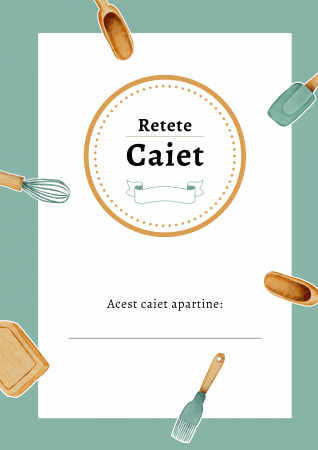 Caiet pentru retete A4 - 120 de pagini, coperti cartonate si spirala argintie, usor de rasfoit – agenda perfecta pentru cele mai importante retete ale tale [2]