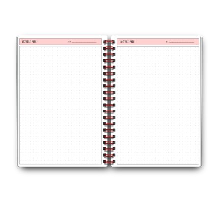 Set organizare handmade 2026 cu agenda A5 florala si calendar magnetic [2]
