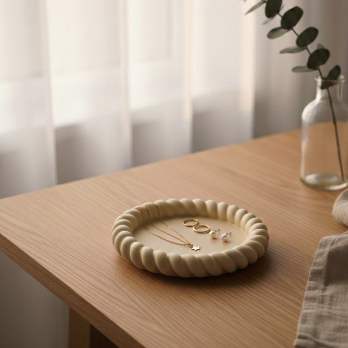 Tăviță rotundă bej „Luna Piena” [2]