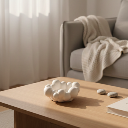 Obiecte decorative din ceramica - Bol ceramică „Crestă de Spumă”