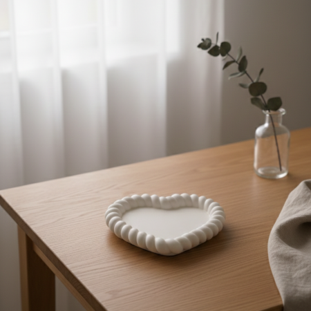 Obiecte decorative din ceramica - Tăviță ceramică „Inimă Pură”