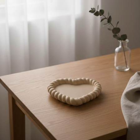 Obiecte decorative din ceramica - Tăviță ceramică „Inimă Pură”