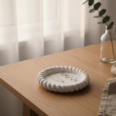 Tăviță rotundă albă „Luna Piena” [1]