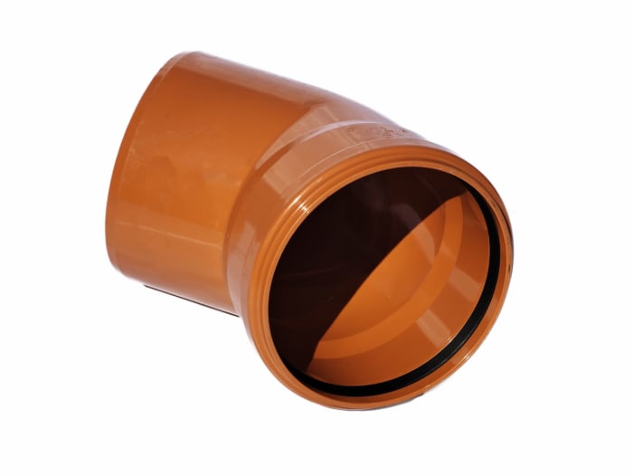 Cot canalizare din PVC la unghi de 45 grade GR [4]