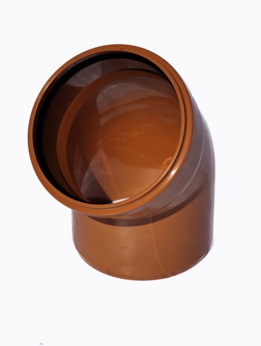 Cot canalizare din PVC la unghi de 45 grade GR [2]