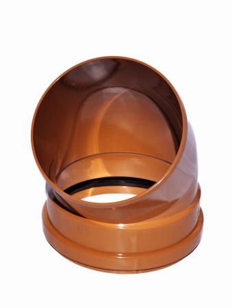 Cot canalizare din PVC la unghi de 45 grade GR [4]