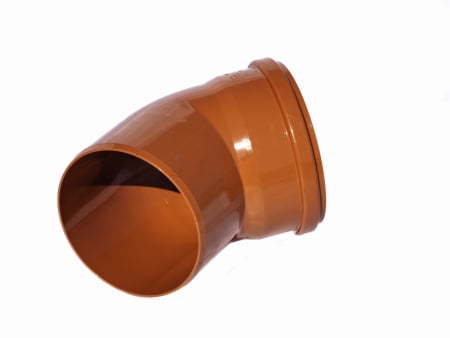 Fitinguri canalizare exterior - Cot canalizare din PVC la unghi de 45 grade GR