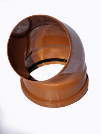 Cot canalizare din PVC la unghi de 45 grade GR [5]