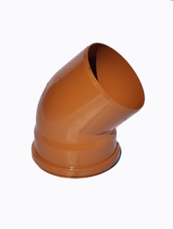 Cot canalizare din PVC la unghi de 45 grade GR [2]