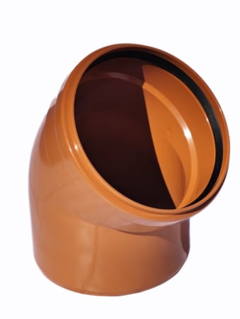 Cot canalizare din PVC la unghi de 45 grade GR [7]