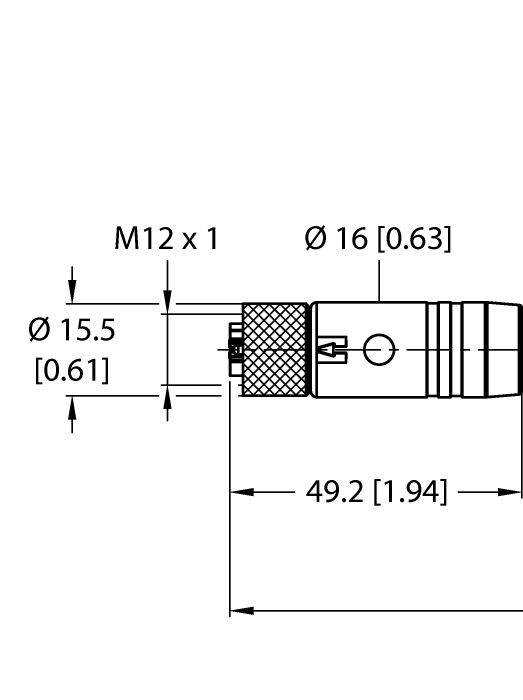 TURCK - RKP56PLB-2-RSP56PLB/TXG, M12 POWER CABLE [2]