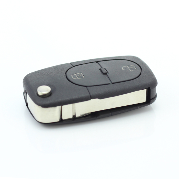 Audi carcasa cheie tip briceag, 2+1 butoane, buton panica [9]