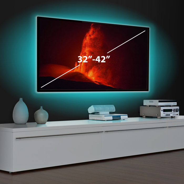 Banda LED SMART 32”-42” RGB Iluminare Fundal TV Set 1 buc [2]