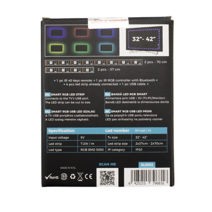 Banda LED SMART 32”-42” RGB Iluminare Fundal TV Set 1 buc [10]
