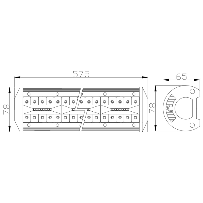 Bară LED Offroad 160W 160 SMD 12-24V CarGuard [7]