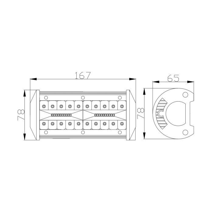 Bară LED Offroad 40W 40 SMD 12-24V CarGuard [7]