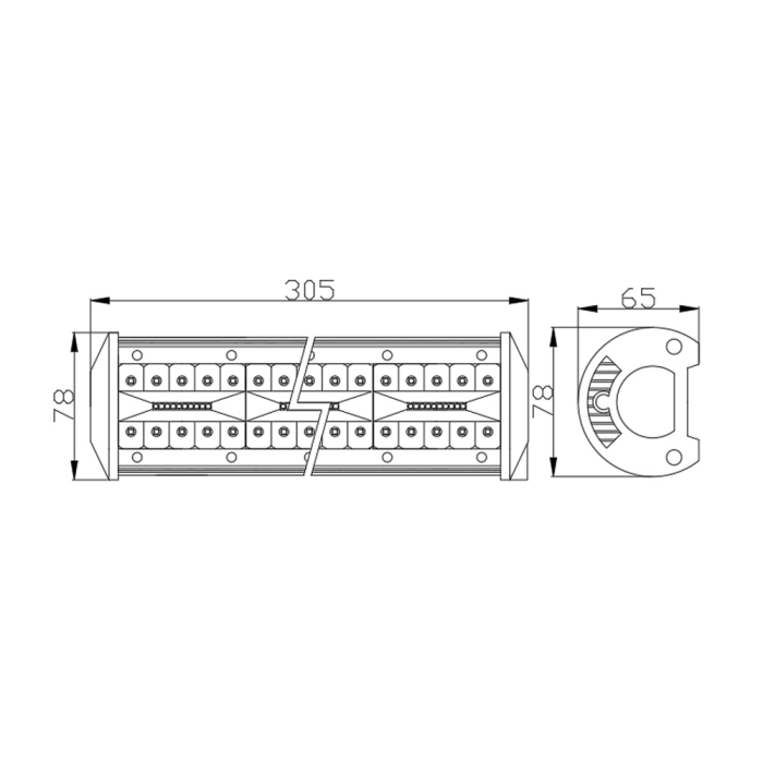 Bară LED Offroad 80W 80 SMD 12-24V CarGuard [7]