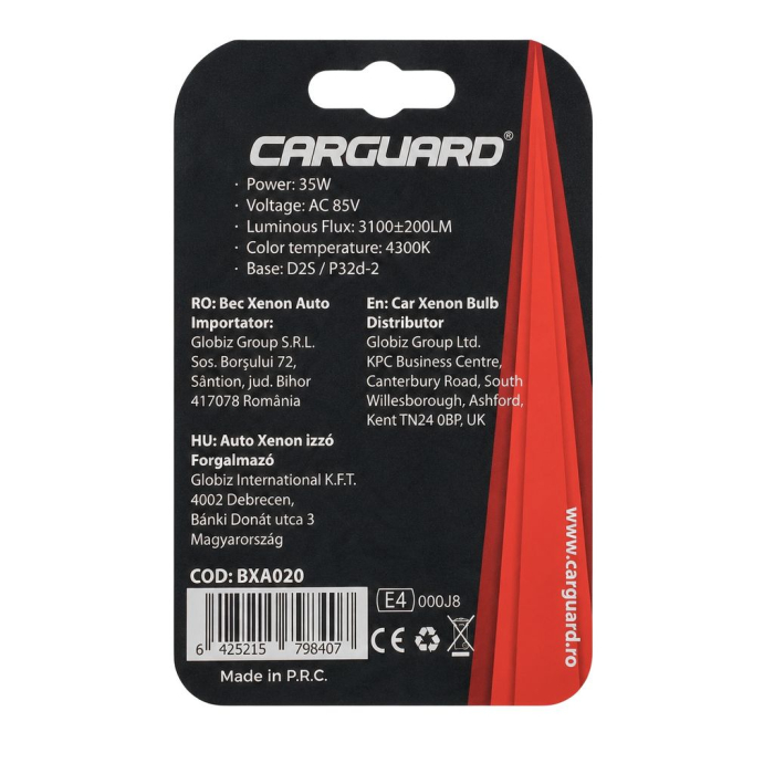 Bec Xenon D2S 4300K CarGuard [5]