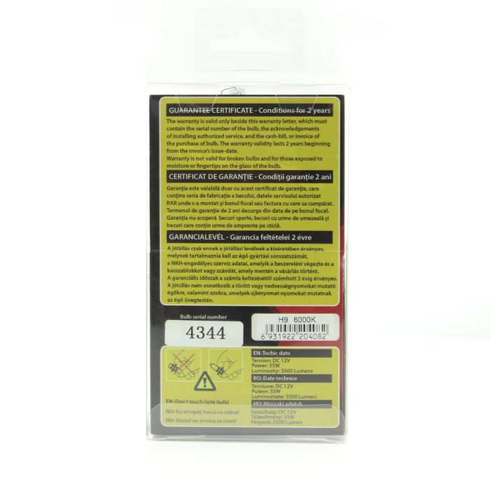 Bec Xenon H9 6000K CarGuard [7]