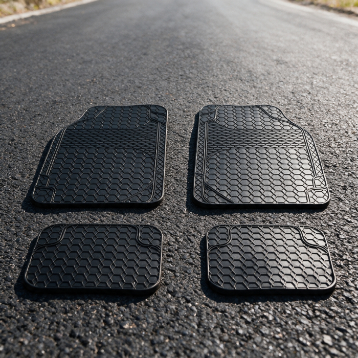 Covorase auto universale ajustabile PVC negru accesorii auto [8]