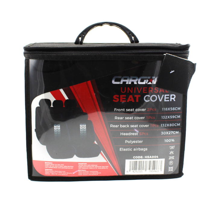 Huse universale pentru scaune auto - negre protecție scaune [5]