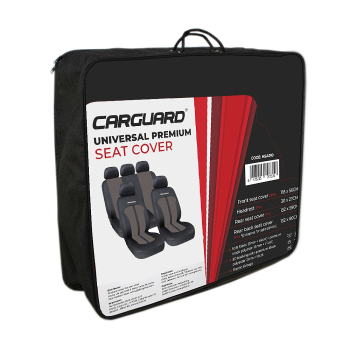 Huse universale premium pentru scaune auto bej+negru protecție confort [3]