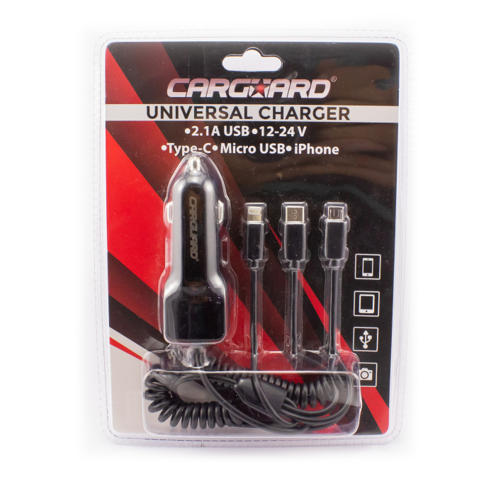 Încărcător universal cu încărcare rapidă Type-C - Micro-USB, iPhone cablu inclus [2]
