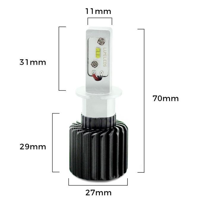 Kit LED H3 CAN-Bus Far Auto - Set 2 buc [2]