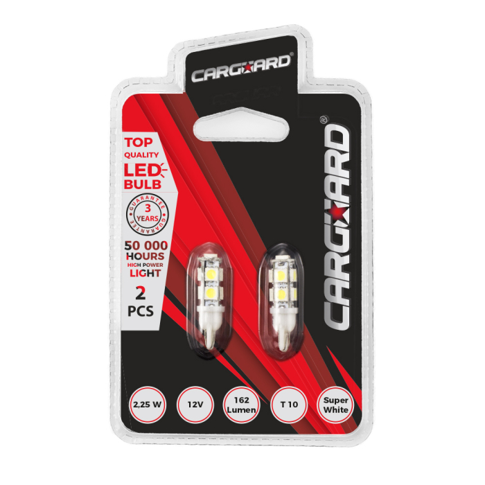 LED T10 162lm 6000K Pozitie Interior Auto Set 2 buc [2]
