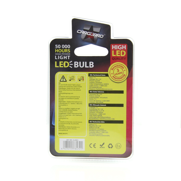 LED T5 18lm 6000K Interior Auto Set 2 buc [5]