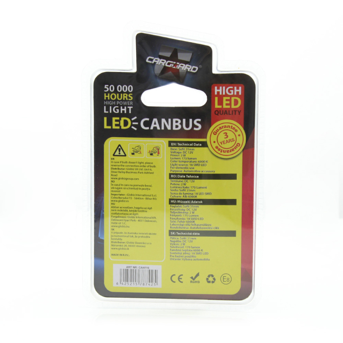 LED Sofit CAN-Bus 170lm 6000K Plafoniera Set 2 buc [5]