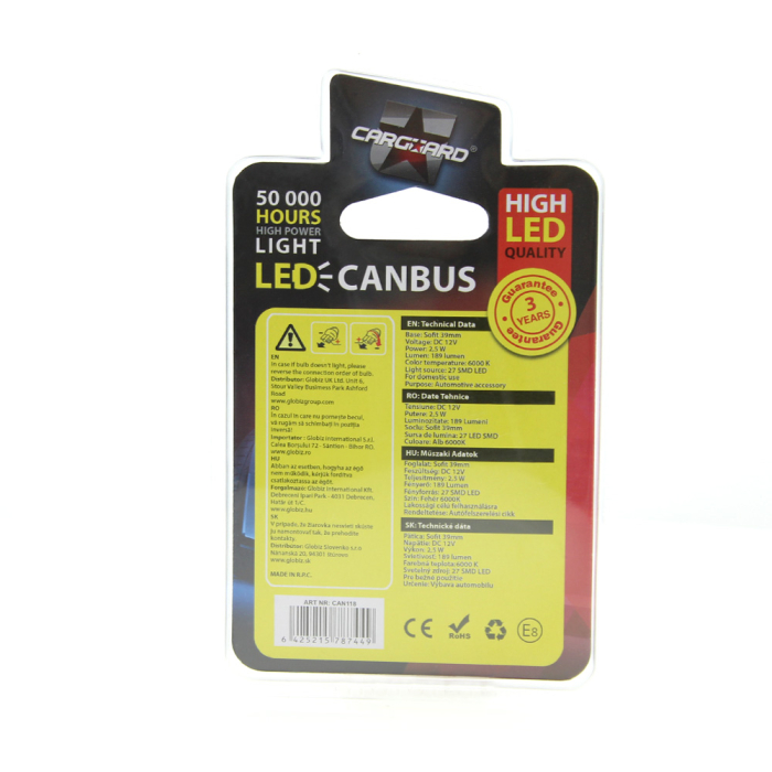 LED Sofit CAN-Bus 189lm 6000K Plafoniera Set 2 buc [5]